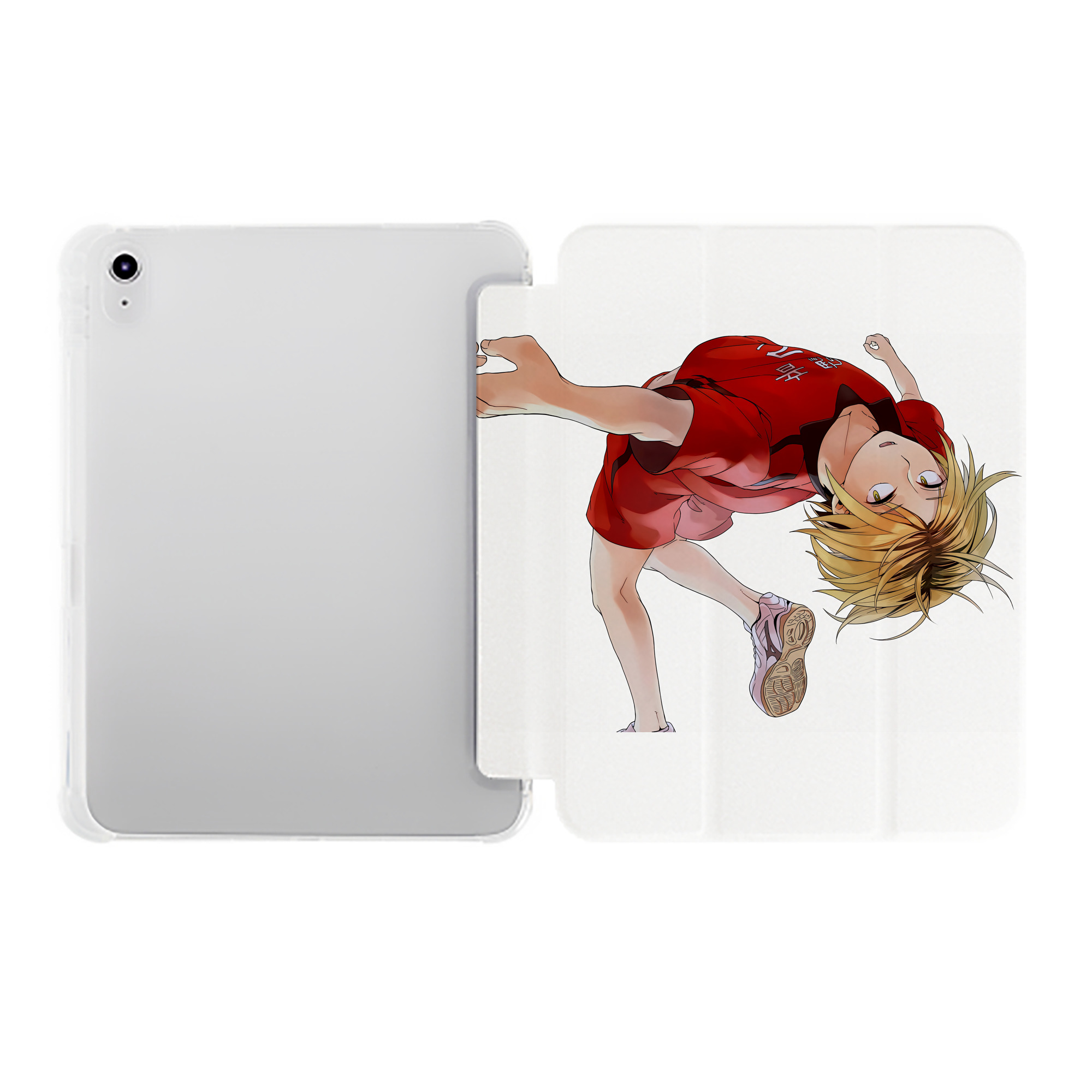 （画像用） ハイキュー!! Haikyu!! IPad ケース ペン収納付き 三つ折りスタンド PUレザー×シリコン 対応機種9.5/10.5/10.9インチ